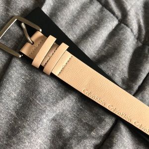Peach colored Calvin Klein belt